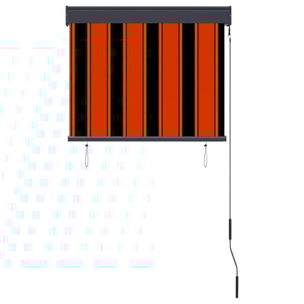 Rullgardin utomhus 80x250 cm orange och brun
