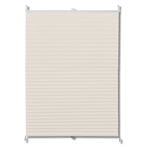 Plisseret blind 70x150 cm creme