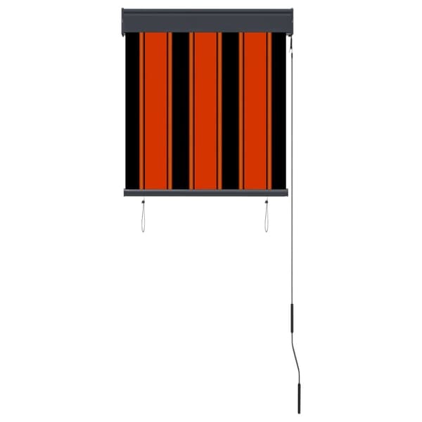 Rullgardin utomhus 60x250 cm orange och brun
