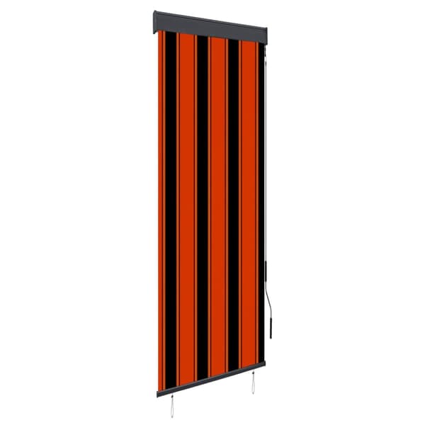 Rullgardin utomhus 60x250 cm orange och brun