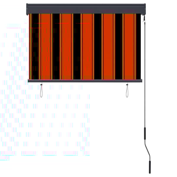 Rullgardin utomhus 100x250 cm orange och brun