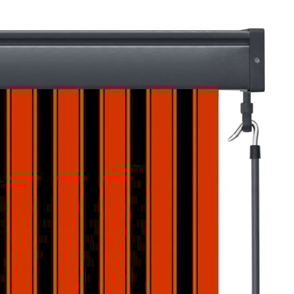 Rullgardin utomhus 100x250 cm orange och brun
