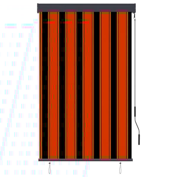 Rullgardin utomhus 100x250 cm orange och brun