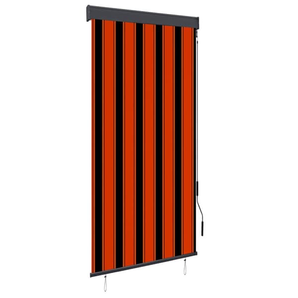 Rullgardin utomhus 100x250 cm orange och brun