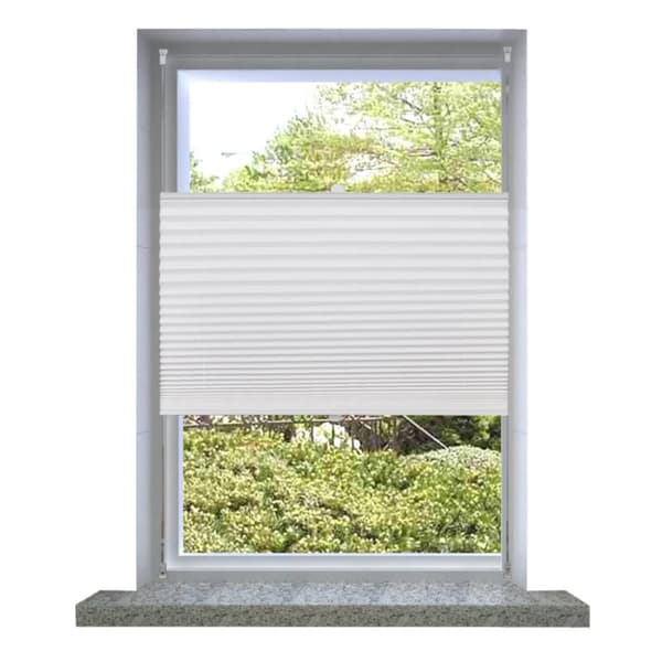 Plisserede blinde 40x200 cm hvid