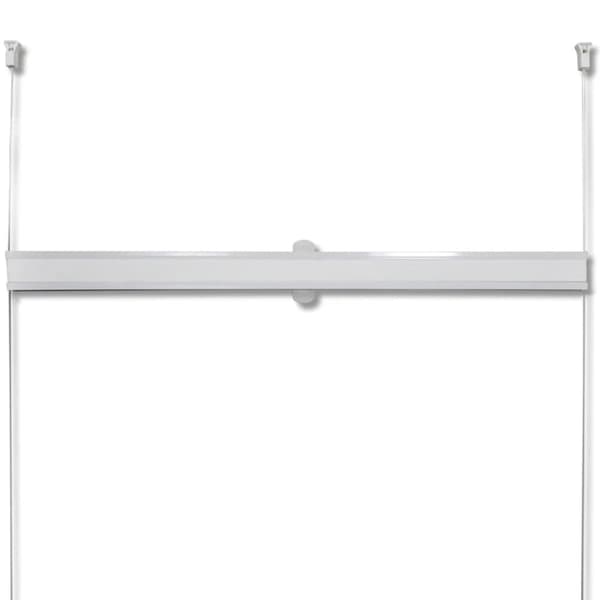 Plisségardin 90x200 cm vit