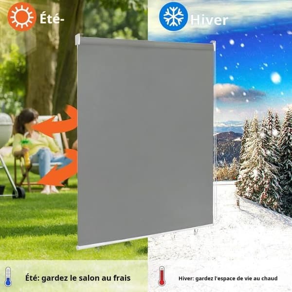 Utebutik vertikal - LZQ - Vattentät - 100 x 140 cm - Solskydd - Insynsskydd