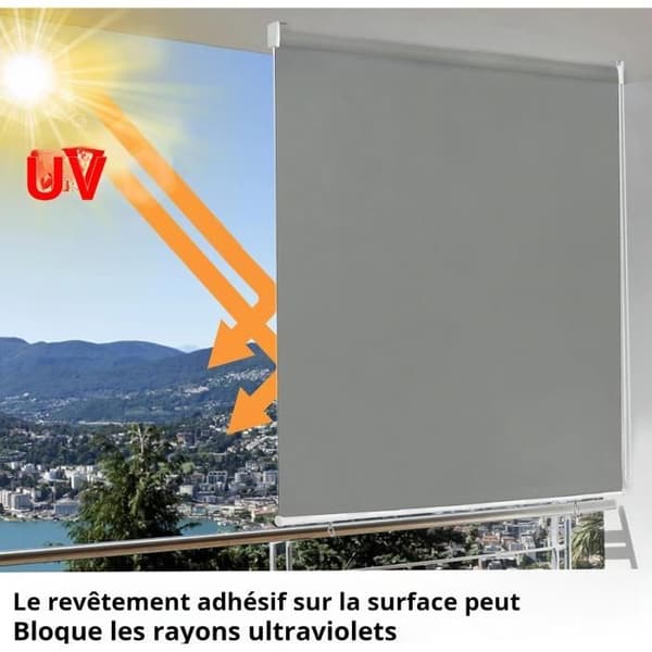 Utebutik vertikal - LZQ - Vattentät - 100 x 140 cm - Solskydd - Insynsskydd
