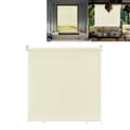 Miniatyrbild 1 av 4: YUENFONG Utomhusgardin - Vertikal rullgardin Sekretessskärm för balkong Solskydd UV-skydd 140 x 140 cm, Beige