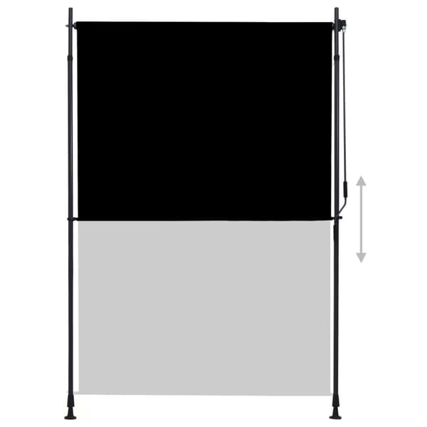 vidaXL udendørs rullegardin 150x270 cm antracitgrå -  Rullegardiner