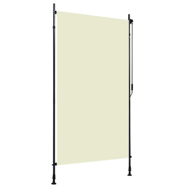 vidaXL Rullgardin utomhus 120x270 cm gräddvit -  Rullgardiner & persienner