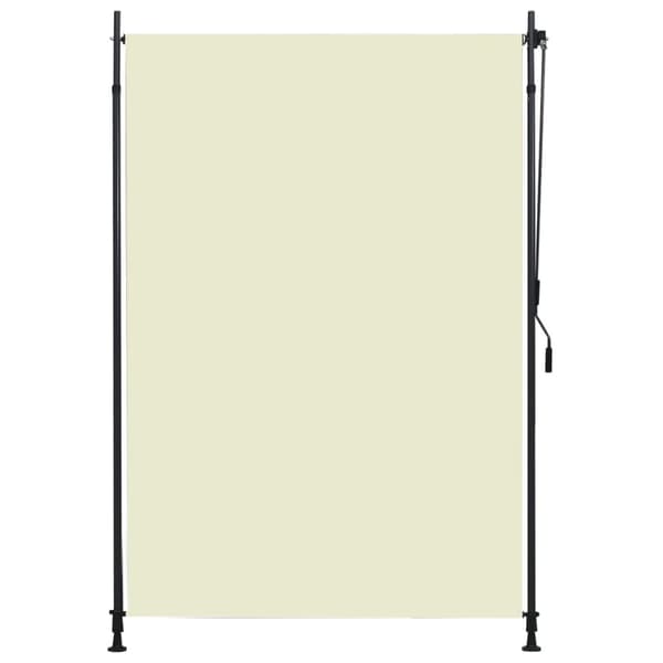 vidaXL udendørs rullegardin 150x270 cm cremefarvet -  Rullegardiner