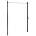 Miniatyrbillede 6 af 8: vidaXL udendørs rullegardin 150x270 cm cremefarvet -  Rullegardiner