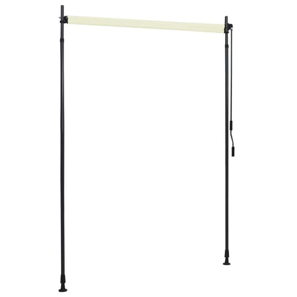 vidaXL udendørs rullegardin 150x270 cm cremefarvet -  Rullegardiner