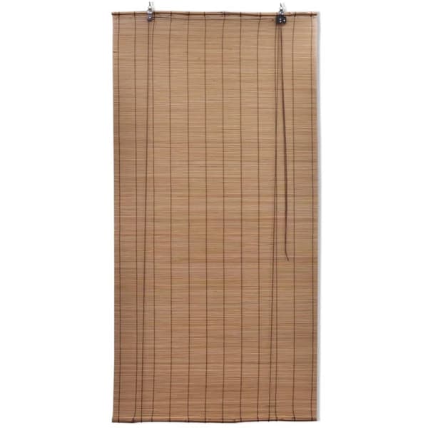vidaXL Rullgardin bambu 100 x 160 cm brun -  Rullgardiner & persienner