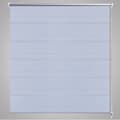Miniatyrbillede 5 af 7: Rullegardin i zebradesign 120 x 230 cm hvid -  Rullegardiner