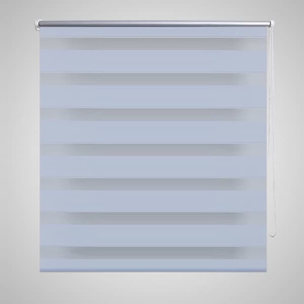 Rullegardin i zebradesign 120 x 230 cm hvid -  Rullegardiner