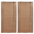 Miniatyrbillede 1 af 7: vidaXL rullegardiner 2 stk. 80 x 160 cm bambus brun -  Rullegardiner