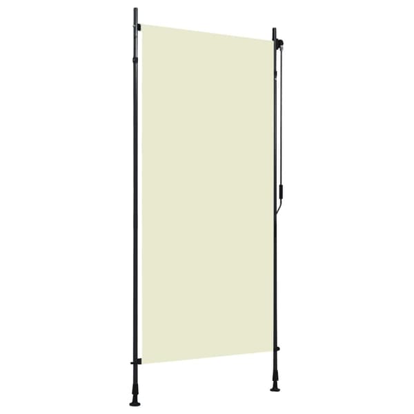 vidaXL udendørs rullegardin 100x270 cm cremefarvet - Rullegardiner