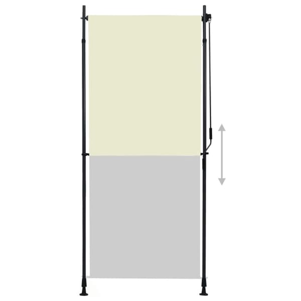 vidaXL udendørs rullegardin 100x270 cm cremefarvet - Rullegardiner