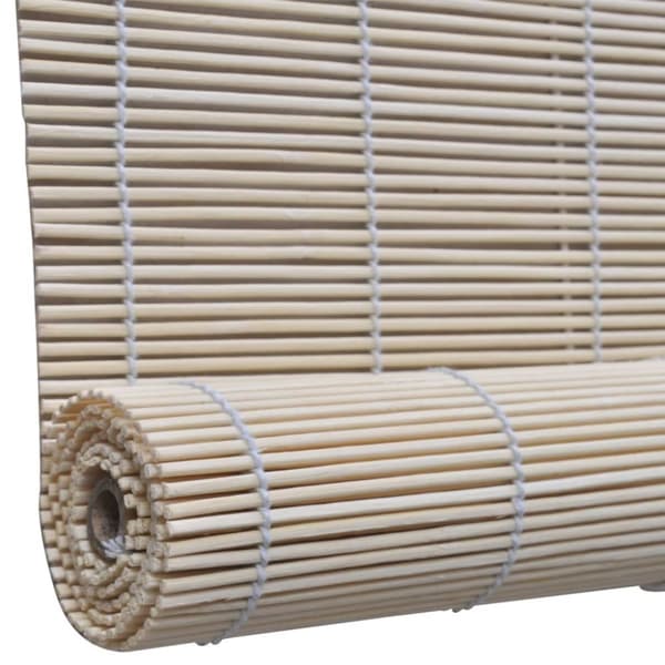 vidaXL Rullgardin naturlig bambu 4 st 120x160 cm -  Rullgardiner & persienner