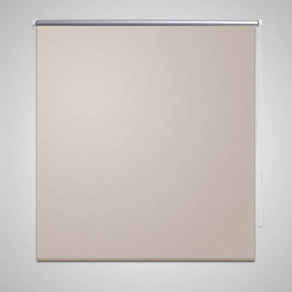 Mørklægningsrullegardin 140 x 230 cm beigefarvet -  Rullegardiner