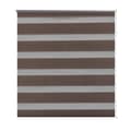 Miniatyrbillede 3 af 7: Rullegardin i zebradesign 80 x 150 cm kaffefarvet -  Rullegardiner