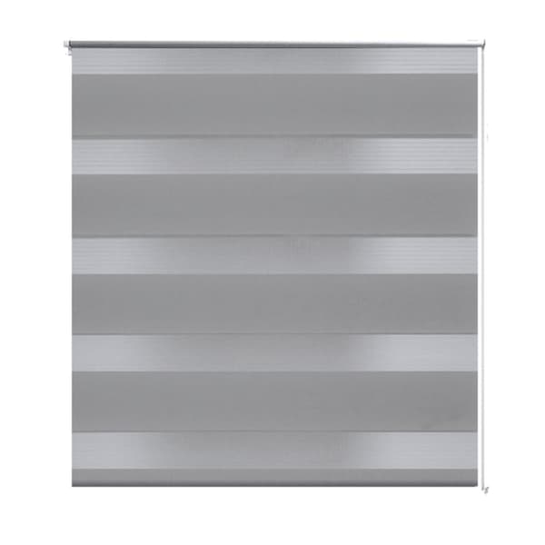 Rullgardin randig grå 80 x 175 cm transparent -  Rullgardiner & persienner