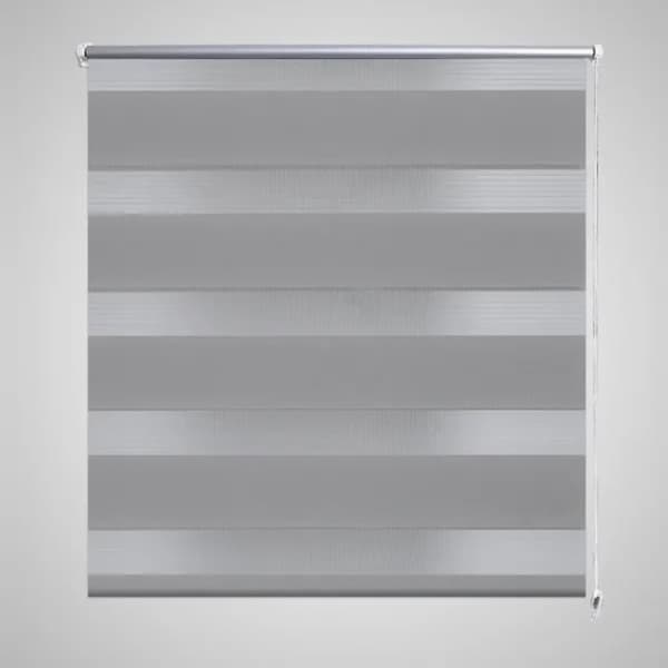 Zebra rullakaihdin 60 x 120 cm harmaa -  Sälekaihtimet & rullaverhot