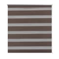 Miniatyrbild 3 av 7: Rullgardin randig brun 60 x 120 cm transparent -  Rullgardiner & persienner
