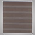Miniatyrbild 5 av 7: Rullgardin randig brun 60 x 120 cm transparent -  Rullgardiner & persienner
