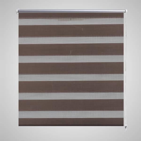Rullgardin randig brun 60 x 120 cm transparent -  Rullgardiner & persienner