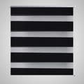 Miniatyrbillede 1 af 7: vidaXL rullegardin zebradesign sort 90 x 150 cm -  Rullegardiner