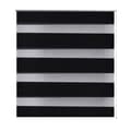 Miniatyrbillede 3 af 7: Rullegardin i zebradesign 60 x 120 cm sort -  Rullegardiner