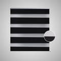 Miniatyrbillede 4 af 7: Rullegardin i zebradesign 60 x 120 cm sort -  Rullegardiner