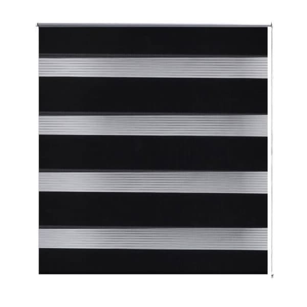 Zebra rullakaihdin 40 x 100 cm musta - Sälekaihtimet & rullaverhot