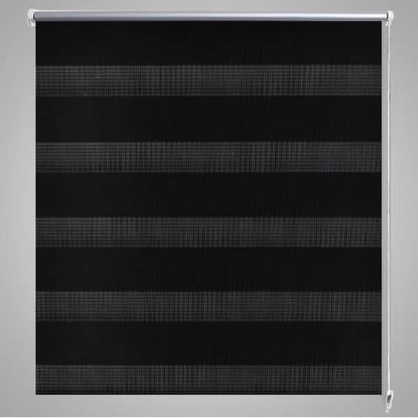 Zebra rullakaihdin 40 x 100 cm musta - Sälekaihtimet & rullaverhot