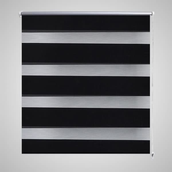 Zebra rullakaihdin 40 x 100 cm musta - Sälekaihtimet & rullaverhot