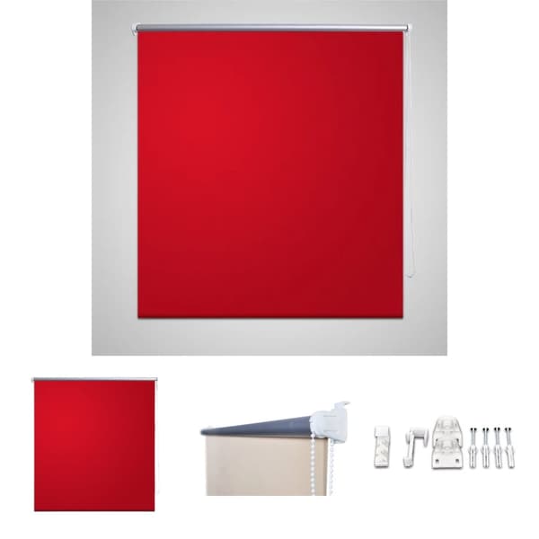 Pimentävä rullaverho 160 x 175 cm Punainen -  Sälekaihtimet & rullaverhot