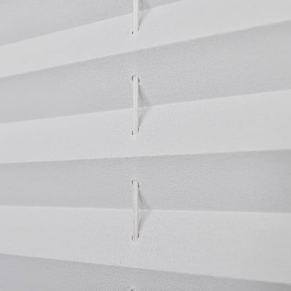 The Living Store plisségardiner 90x125 cm hvid -  Rullegardiner