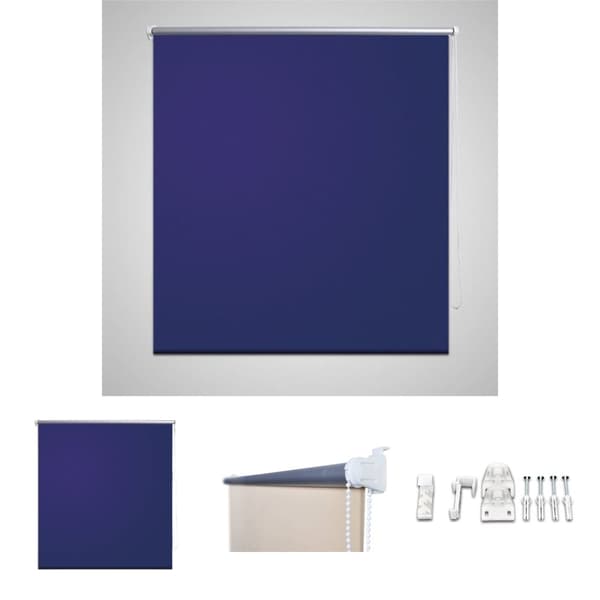 Mørklægningsrullegardin 120 x 175 cm marineblå -  Rullegardiner