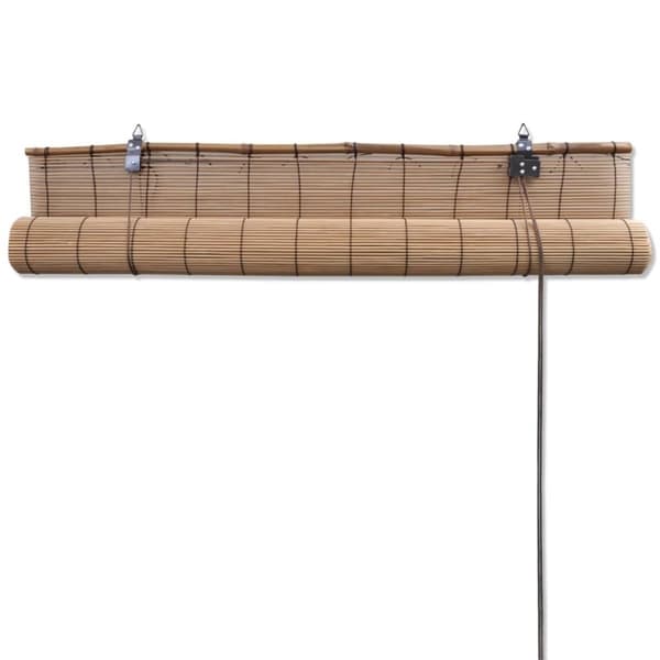 The Living Store rullegardiner 2 stk. 120x220 cm bambus brun -  Rullegardiner