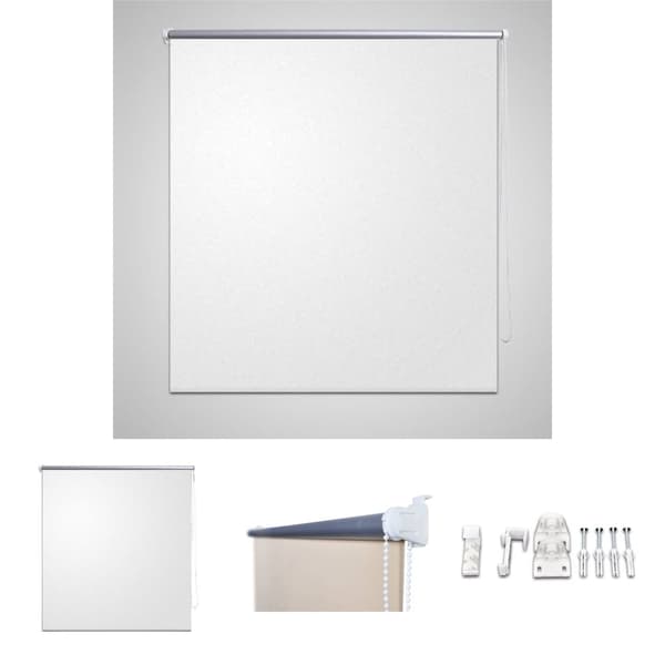 Mørklægningsrullegardin 100 x 175 cm hvid -  Rullegardiner