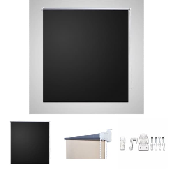 Rullgardin svart 160 x 175 cm mörkläggande -  Rullgardiner & persienner
