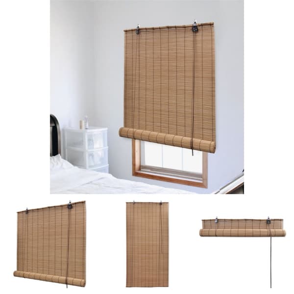 The Living Store Rullgardin bambu 140x220 cm brun -  Rullgardiner & persienner