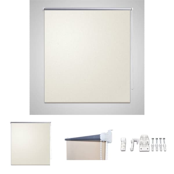 Rullgardin gräddvit 80 x 230 cm mörkläggande -  Rullgardiner & persienner