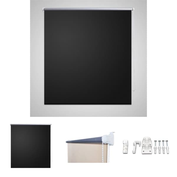 Rullgardin svart 80 x 230 cm mörkläggande -  Rullgardiner & persienner