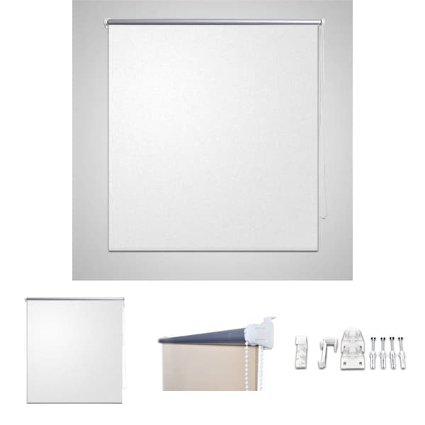 Mørklægningsrullegardin 40 x 100 cm hvid -  Rullegardiner
