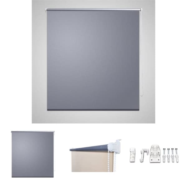 Pimentävä rullaverho 140 x 230 cm Harmaa -  Sälekaihtimet & rullaverhot