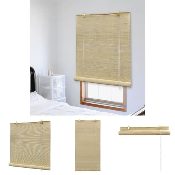 The Living Store Rullgardin bambu 150x160 cm naturlig -  Rullgardiner & persienner